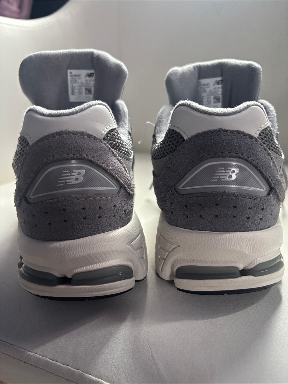 New Balance Kids Grey Mesh & Suede Sneaker - Picture 4 of 9